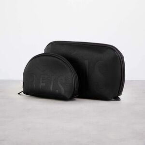 Cosmetic Pouch Set in Black - BEIS